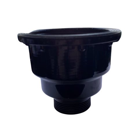 Black Shampoo Sink Drain with Removable Hair Trap Basket SKU: TLC-BasketDrainer