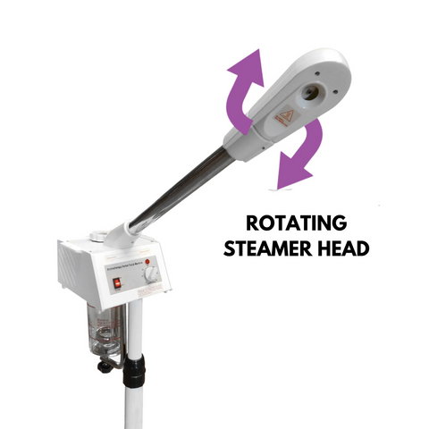 TLC-4001 Facial Steamer Ozone Aromatherapy & Herbal Skin Care Therapy with a Glass Jar -Sku: 4001.GlassSteamer