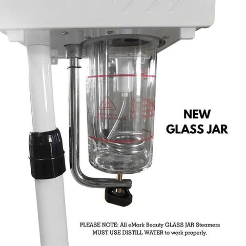 TLC-4001 Facial Steamer Ozone Aromatherapy & Herbal Skin Care Therapy with a Glass Jar -Sku: 4001.GlassSteamer