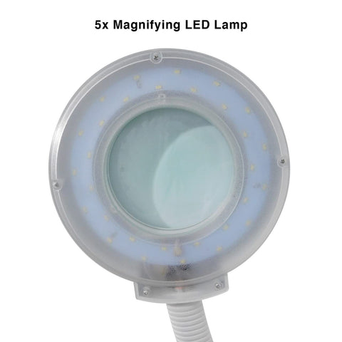 Flexible Arm Magnifying Lamp for eMark Beauty Carts