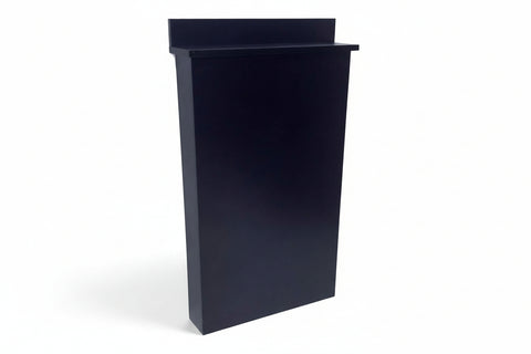 Shampoo Bowl Cabinet in Black for Beauty Salon Shampoo Bowl Wall Mounted Sink Front Mount 24 inches Wide by 38 inches High TLC-BC38