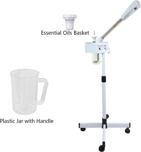 TLC-6001 Facial Steamer Ozone Aromatherapy Plastic Jar Herbal Skin Care Therapy