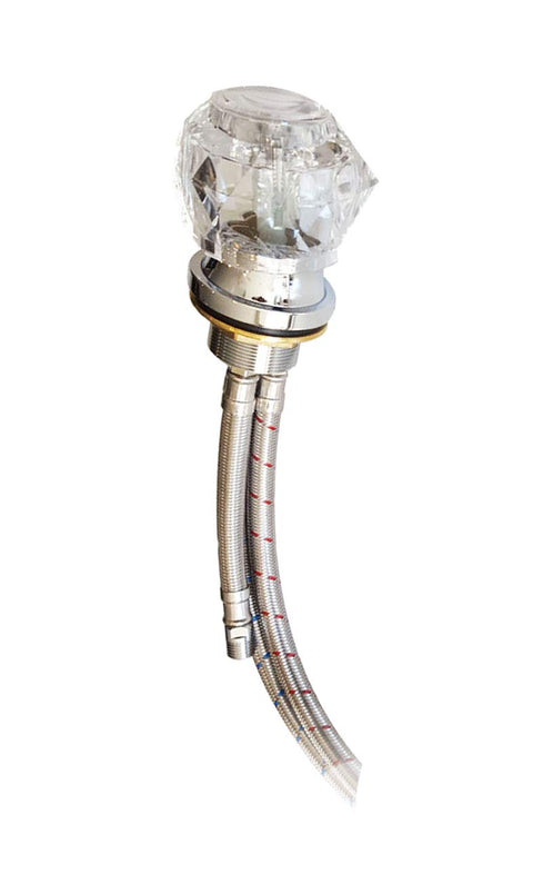 Crystal Faucet and Sprayer Hose for Beauty Salon Shampoo Bowl Parts Kit- TLC-77SHNR …