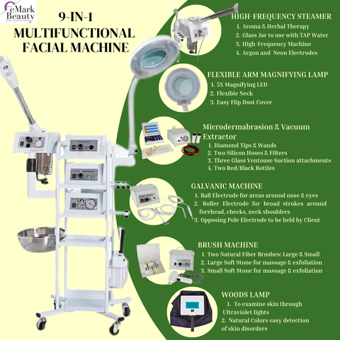 A9 In 1 T3 with Mag Lamp with PLASTIC Jar Steamer