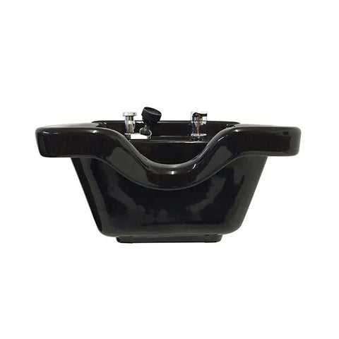 TLC-B41Wall Black Square CERAMIC Wall Mounted Beauty Salon Shampoo Bowl