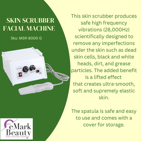 18 multifunction facial machines all on a 4-tier double wide mobile cart