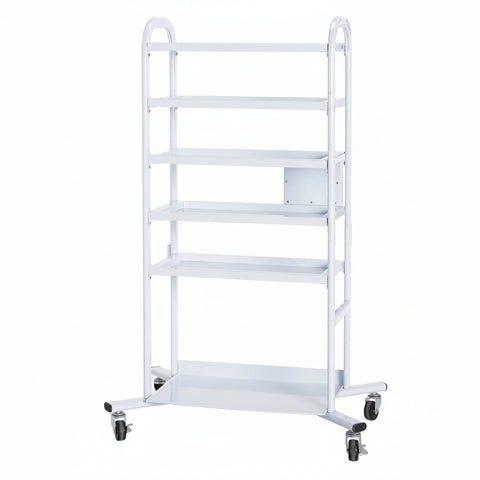 4 Tier Double-Wide Mobile Cart -Sku: 4TRDW