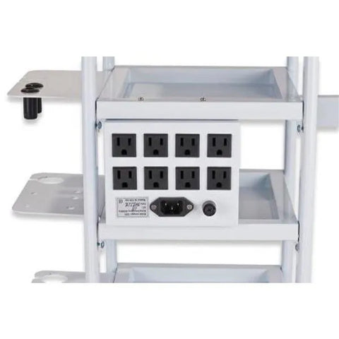 Multi-Outlet Power Supply Box with Cord for Facial Carts- 8000P