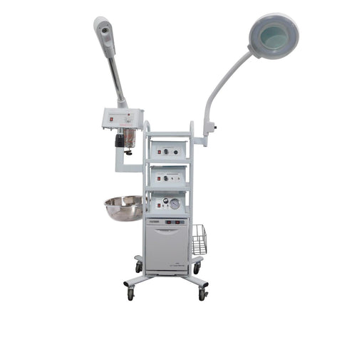 11 in 1 Facial Machine with Flex Lamp on a 3 Tier Mobile cart SKU: 11-in-1.T3