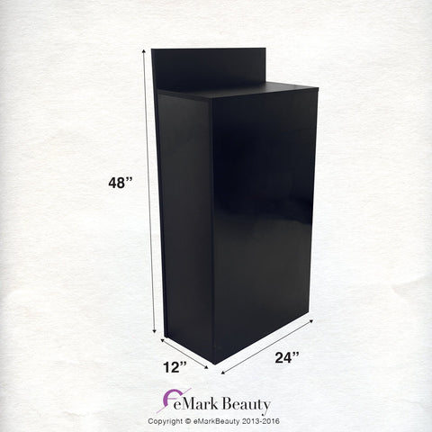 eMark Beauty Shampoo Bowl Floor Cabinet with Storage 24 inches Wide 12 inch Counter top