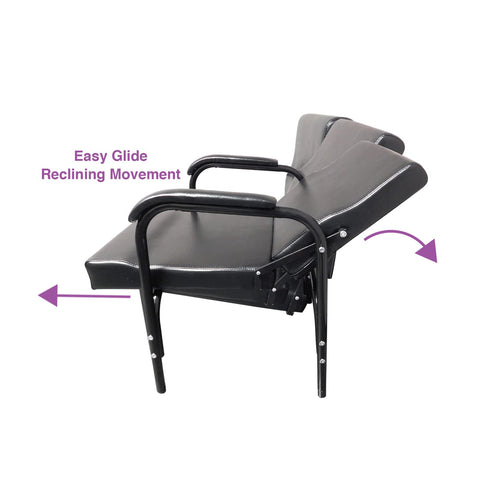 eMark Beauty Square ABS Plastic Shampoo Bowl Floor & Towel Cabinet Package w/Chair TLC-B11-FC-TC-216