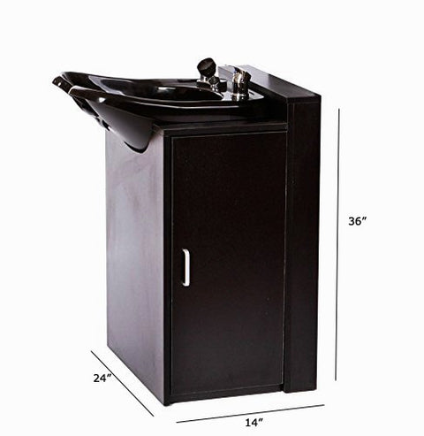 ABS Plastic Backwash Shampoo Bowl with Floor Cabinet TLC-B13FC