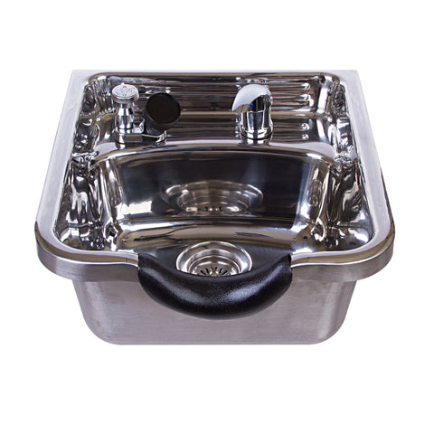 Stainless Steel Shampoo Salon Sink with a Polished Finish - MSR-1168 eMark Beauty