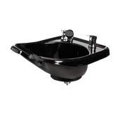 ABS Plastic Backwash Shampoo Bowl Floor Cabinet with Storage. All U.S. compliant sink Fixtures