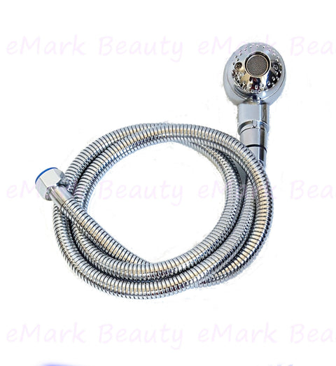 eMark Beauty Shampoo Bowl Replacement parts Kit w/Diverter Spray Hose and Crystal Faucet Backwash Unit Salon Quality TLC-116K.77DH