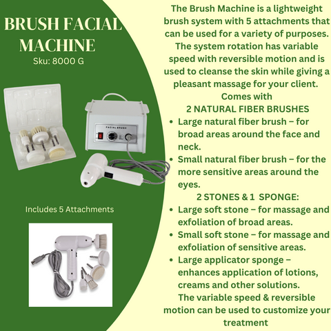 18 multifunction facial machines all on a 4-tier double wide mobile cart