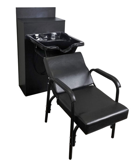 Beauty Salon Wide Shampoo Bowl ABS Plastic With Storage Cabinet and Shampoo Chair TLC-B22-BC42-216