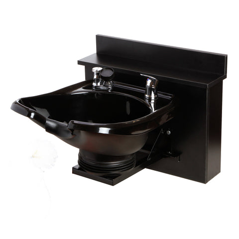 eMark Beauty Adjustable Tilting ABS Plastic Shampoo Bowl Towel Cabinet Shampoo Shelf Cabinet B13WT-BC16-TC