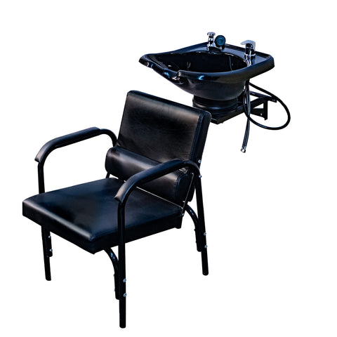 Salon Backwash Shampoo Tilt Bowl Sink Wall Mounted Reclining Shampoo Chair TLC-B13WT-216B