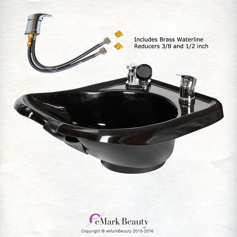ABS Plastic Backwash Shampoo Bowl with Floor Cabinet TLC-B13FC