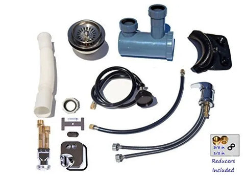 Professional ABS Plastic Tilting Shampoo Bowl on Cabinet with Auto-Reclining Chair - Durable Salon Station