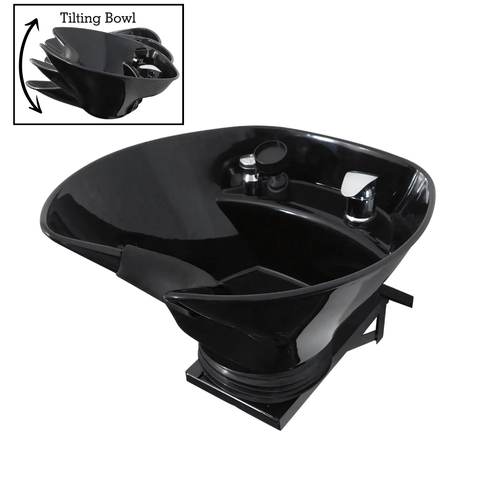 Shampoo Bowl ABS PLASTIC Sink with a Tilt Mechanism Salon Spa Equipment -Sku: B36-WT