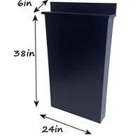 Round ABS Plastic Shampoo Bowl Black Floor Length Backsplash MSR-B12-BC38