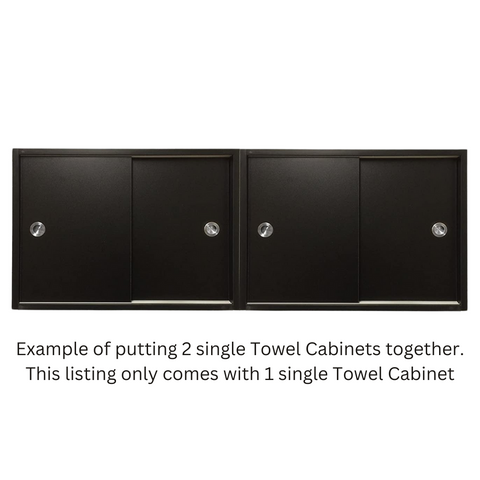 Towel Cabinet Sliding Doors Wall Mounted MSR-TowelCabinet.Single