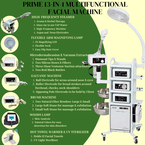 Prime Facial Machine 13 In 1