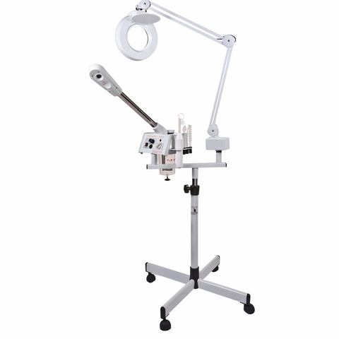 3 in 1 High Frequency Plastic Steamer with Arm Mag Lamp Sku: TLC-9001