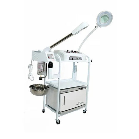 9 in 1 Skincare All in 1 Microdermabrasion Facial Machine with Aromatherapy Glass Jar Steamer -Sku: 3025CFM