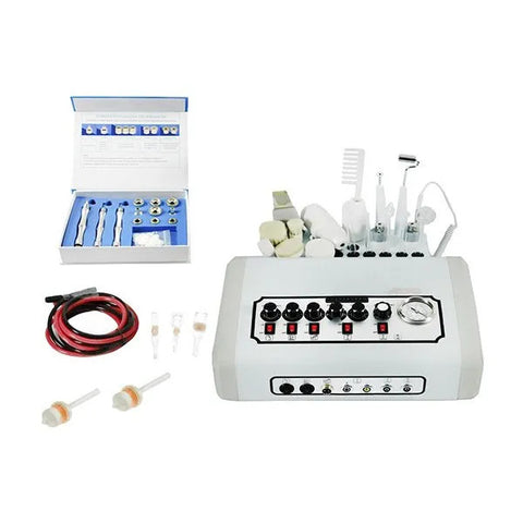 13 in 1 skincare facial machine with microdermabrasion and aromatherapy glass jar steamer -Sku: 3027CFM