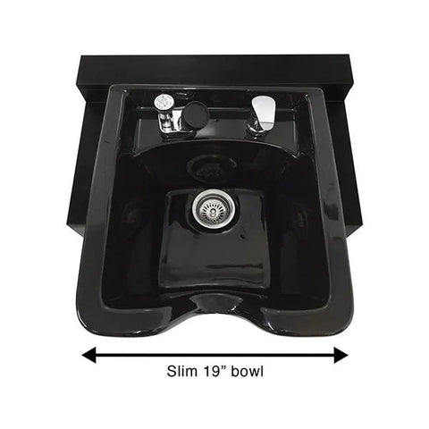 ABS Plastic Shampoo Bowl with Floor Cabinet, Towel Warmer & Auto-Reclining Chair - Complete Salon Package