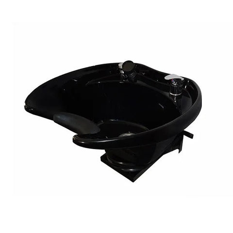 Tilting Wall Mounted Black ABS Plastic Extra Large Shampoo Bowl Shampoo Sink For Salon Spa Equipment -Sku: B38.WallTilt