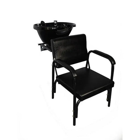 Extra Large PLASTIC Salon Backwash Shampoo Tilt Bowl Sink Wall Mounted Easy Reclining Shampoo Chair -Sku: B38.WallTilt-216