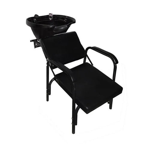 Extra Large PLASTIC Salon Backwash Shampoo Tilt Bowl Sink Wall Mounted Easy Reclining Shampoo Chair -Sku: B38.WallTilt-216