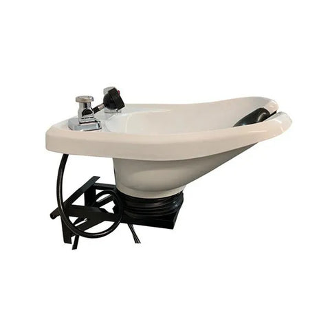 Wall Mounting, ABS PLASTIC WHITE Shampoo Bowl with a Tilt Mechanism - TLC-W13-WT