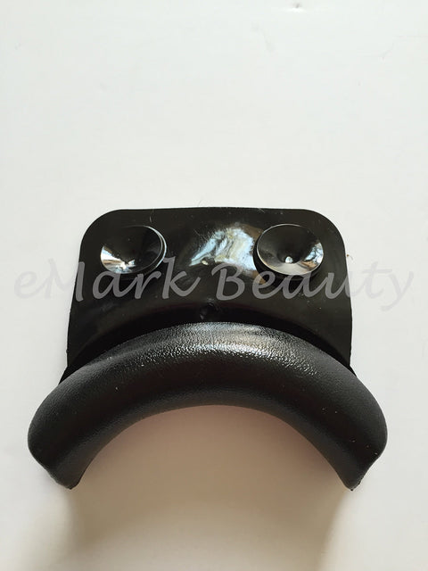 Round ABS Plastic Shampoo Bowl Sink Black Cabinet Towel Storage Cabinet TLC-B12-KRGT-BC16-TC