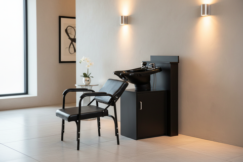 ABS Tilting Shampoo Bowl - Back Against Wall