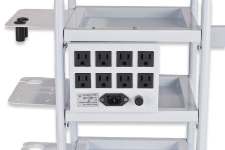 11 in 1 Facial Machine with Flex Lamp on a 3 Tier Mobile cart SKU: 11-in-1.T3