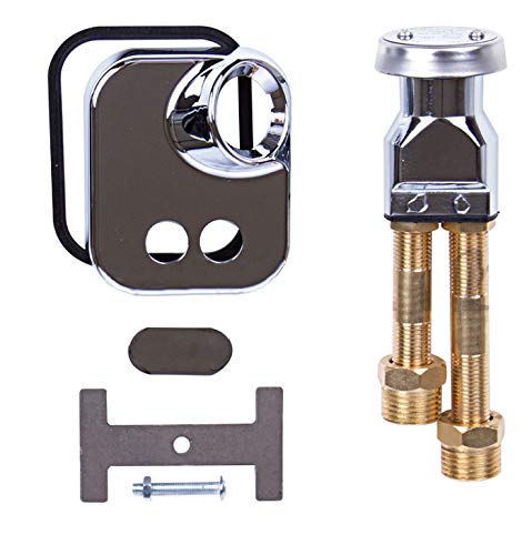 eMarkBeauty Shampoo Bowl Crystal Faucet, Spray Hose and Vacuum Breaker Kit for New or Replacement Repair Shampoo Bowl Parts and Fixtures TLC-1161-77SH
