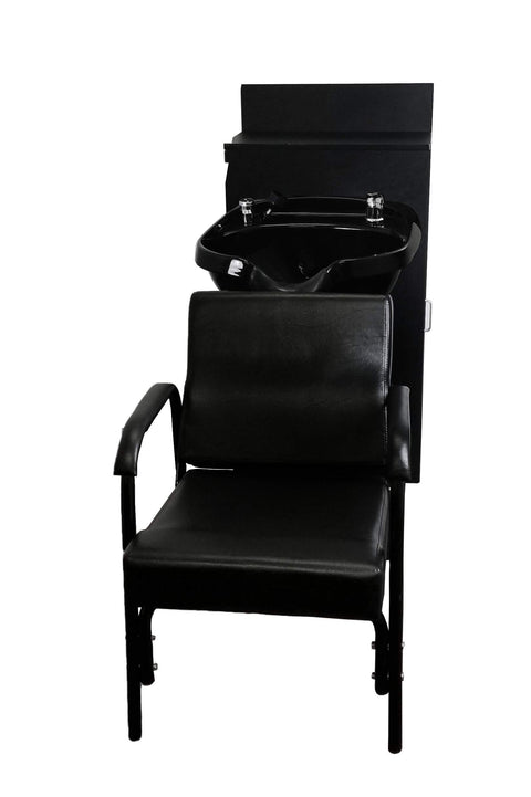 eMarkBeauty Beauty Salon Shampoo Bowl ABS Plastic with Storage Cabinet and Shampoo Chair TLC-B12-BC42-216