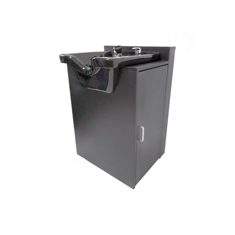 Salon Sink Cabinet to Use with a Chair, Salon and Barber Equipment, Sink and Cabinet Set with Easy Maneuverability - TLC-B11-FC eMark Beauty