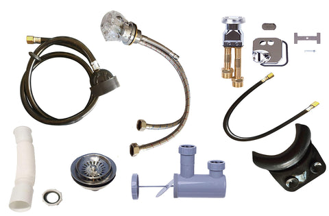 eMarkbeauty Shampoo Bowl Replacement Faucet Parts for Beauty Salon Sink or Bowl TLC-116KS-77NR