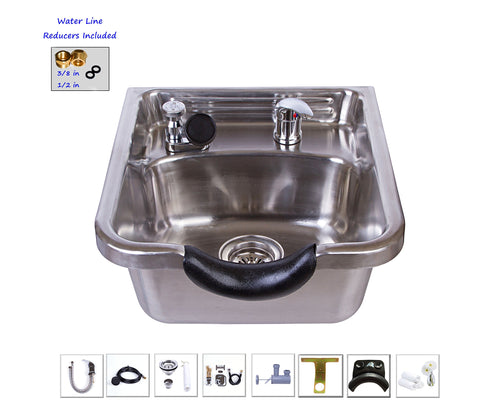 Shampoo Bowl With Shampoo Cabinet And Large Counter Top