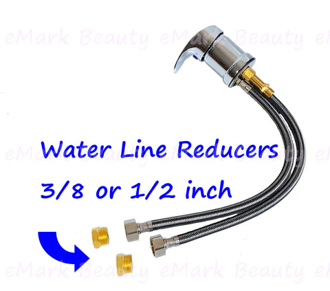 Shampoo Bowl Sink Plumbing Parts Salon Faucet Spa Large Neck Rest with Suction Sprayer Hose TLC-116KLS