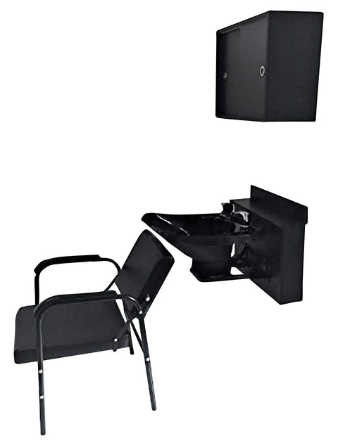 Shampoo Tilt Bowl Sink Towel Storage Cabinet Recline Chair Shampoo Cabinet B13WT-BC16-216A-Towel Cabinet