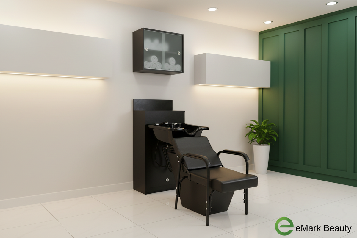 eMark Beauty Extra Wide Shampoo Bowl Station
