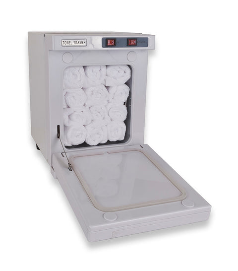 Hot Towel Warmer Cabinet UV Sterilizer 12 Free Towels Facial Nail Spa Beauty Salon  Equipment -Sku: 3001.HotTowelWarmer.Small